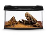 Diversa Acvariu STARTUP 80 LED ROTUNJIT NEGRU + Dragon Whisper River Kit