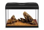 Diversa Acvariu STARTUP 40 LED DREPT NEGRU + Dragon Whisper River Kit