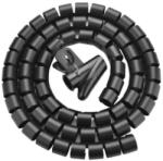 UGREEN Organizator cabluri spiralat Ugreen protectie birou 5m x 25mm negru 30820 (6957303838202)