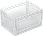 Eurobox-System Eurobox-rendszer Tauro lenyíló falú doboz 40 cm x 30 cm x 22 cm átlátszó (403022VLKL-000)