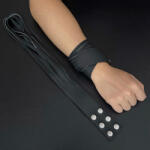 SuperLove Dual Wear Fringe Wrap Bracelet & Flogger Black