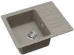 Evido Home 45S compact gránit mosogató 575x460 mm platina 442066 (442066) - konyhanet