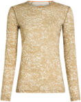 Icebreaker Merino 200 Oasis LS Crewe Moss Bloom AOP Cumin/Undyd/Aop Női póló S