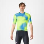 Castelli Tricou Castelli VORTICE, aquamarin/lime (L)
