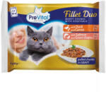 PreVital macska Fillet DUO alutasakos - 4x85g