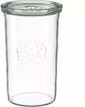 Weck Borcan pentru conserve cu capac din sticlă 900 ml, conic