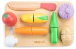 New Classic Toys Fa vágható zöldségkészlet vágódeszkával (10577) (10577)