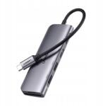 UGREEN 6in1 Hub Usb-c adapter Hdmi Usb-a Usb-c Pd Sd Tf olvasó szürke (4902890786421)