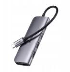 UGREEN 6in1 Hub Usb-c adapter Hdmi Usb-a Usb-c Pd Sd Tf olvasó szürke (4903150419196)
