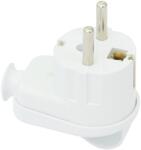 Plastrol Stecher Shuko iesire laterala alb cu inel prindere WT-16U/Z/WE Plastrol (WT-16U/Z/WE)