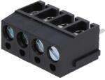 Degson Electronics Regleta 4 contacte de conexiuni placa PCB in unghi 90 5mm 4 piste max. 2.5mm2 negru DEGSON ELECTRONICS DG300-5.0-04P-13-00AH (DG300-5.0-04P-13-00AH) - esell