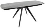  Masa extensibila VIGO, negru cu efect de marmura, ceramica/metal, 120/180x80x77 cm (UE-VIGO120/180X80 BLACK GALAXY MATT TABLE)