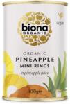 biona Rondele mini de ananas in suc de ananas la conserva bio 400g Biona (5032722306813)