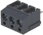 Degson Electronics Regleta 3 contacte neagra de conexiuni placa PCB in unghi 90 5mm 3 piste max. 2.5mm2 negru DEGSON ELECTRONICS DG300-5.0-03P-11-0 (DG300-5.0-03P-11-00A(H)) - esell
