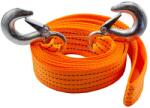 Carguard Franghie tractare auto 2500 kg, cablu remorcare 4 m, 50 mm, cu carlige metalice, portocaliu (GLB_55772A)