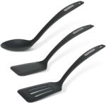 Baker's Secret Set ustensile bucatarie Baker's Secret 3 piese 34 cm, lingura si spatule rezistente la caldura pentru tigai antiaderente (GLB_BS41140) Tacam