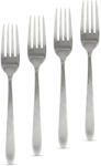 Bewello Set 4 furculite inox, 18.8 cm, design elegant, otel inoxidabil (GLB_57574) Tacam