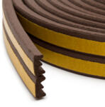 Garden of Eden Banda autoadeziva etansare EPDM 6 m, profil E, 9 mm, maro, pentru usi si ferestre (GLB_11598BR)