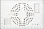 Bewello Placa silicon pentru aluat 60x40 cm, suprafata antialunecare, gradatii masurare (GLB_57520) Tacam