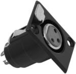  Priza XLR 3 Pini Mama pentru Panou, Conector Microfon Montabil in Panou (GLB_05195)