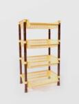 Sterk Etajera Plastic Sterk 4 Nivele 70 X 41x 29 Diverse Culori (1610) Raft
