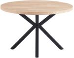  Masă de sufragerie, stejar sonoma / negru, diametru 120 cm, medor (UE-0000290409)