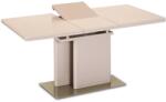 Masă de bucătărie extensibilă, capuccino extra lucios hg, 120-160x80 cm, virat (UE-0000253745)