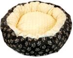 AVEX Culcus moale cu perna, pentru caine/pisica, Model Minky, culoare galben, impermeabil, baza antiderapanta, 50 cm (F360211)