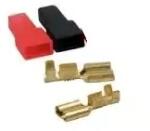 GBC Set papuci electrici izolati mama 6.3x0.8mm 2buc rosu si negru GBC 18.3891. 50-2 (18.3891.50-2) - esell