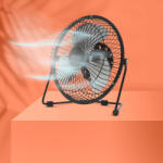 Delight Mini ventilator USB birou 5V, ventilator compact reglabil, silentios, metalic, 18 cm (GLB_51110) Ventilator