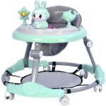  Premergator Multifunctional pentru Bebelusi Teno®, tava cu 3 jucarii, muzica, reglabil, pliabil, greutate max 20kg, 6-36 luni, verde (TENO638)