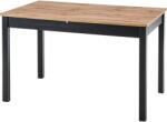  Masa extensibila GREG, stejar/negru, pal, 124/168x74x75 cm (UE-CJ V-PL-GREG-ST)