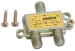 Delight Divizor Antena F 1 Intrare - 2 Iesiri, Splitter Coaxial 5-900 MHz pentru TV (GLB_05256)
