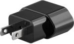  Adaptor calatorie CEE 7/16 Schuko mama la priza SUA /Japonia 2pin 2500W 10A negru (028-270)