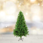  Brad artificial 150 cm, doua culori, verde inchis/deschis, PVC, suport metal, montare usoara (GLB_56485B)