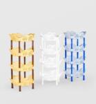 Sterk Etajera Plastic Sterk 4 Nivele Floare, 40x 40 X86, Diverse Culori (7505) Raft