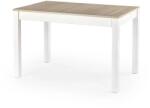  Masa extensibila MAURYCY, pal, stejar/alb, 118/158x75x76 cm (UE-CJV-PL-MAURYCY-ST-SONOMA/BIALY)