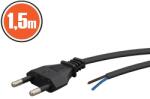 Delight Cablu alimentare CEE 7/16, 1.5m, 2.5A 250V, 2x0.5mm, negru (GLB_20169)