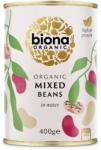 biona Mix din 3 tipuri de fasole boabe la conserva bio 400g Biona (5032722302921)
