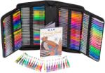 AVEX Set 242 piese, Pixuri cu gel multicolor + Rezerve + Carte de colorat + Penar (KX5553) Carte de colorat