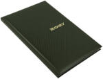 Realsystem Határidőnapló REALSYSTEM Carbon B/5 heti fehér lapos zöld 2027 (5611-88) - papir-bolt