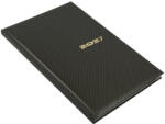 Realsystem Határidőnapló REALSYSTEM Carbon B/5 heti fehér lapos bronz 2027 (5611-82) - papir-bolt