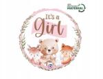 Grabo Fólia lufi szív Baby Girl felirattal 18" 46cm 1 db