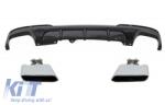 KITT Diffúzor dupla kipufogóvéggel BMW F10 F11 11-17, M-performance dizájn (CORDBMF10MPDOTHPBTY)