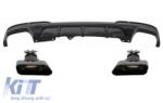 KITT Diffúzor dupla kipufogóvéggel BMW F10 F11 11-17, M-performance dizájn (CORDBMF10MPDOTHPBTYB)