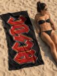 NNM prosop de plajă AC/DC - Logo Black - 80x160 - TOACDCLOGB-BE
