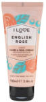 I Love Signature English Rose, Crema pentru maini si unghii, 100 ml