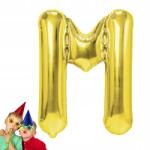  Fólia Léggömb arany M betű 40cm születésnapi party felirat készítéséhez