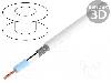 Helukabel Cablu coaxial, SAT-KOAX-1.0/4.6, 1m, dublu ecranat, 75, HELUKABEL, 400197