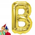  Fólia Léggömb arany B betű 40cm születésnapi party felirat készítéséhez
